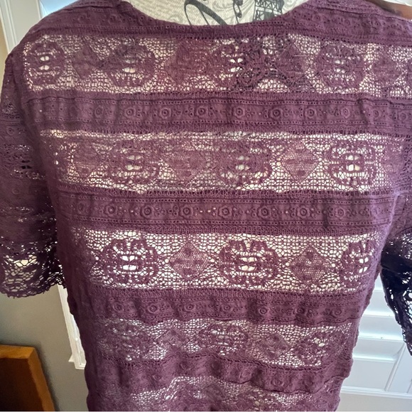 Sundance Elegant Lace Midi Dress in Deep Purple - Picture 5 of 7